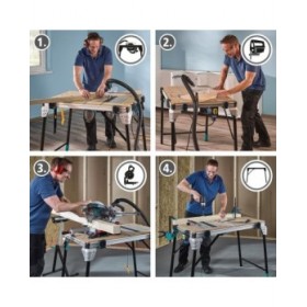 Banco da lavoro Wolfcraft Master Cut 2600 118,5 x 76,5 x 86,3 cm