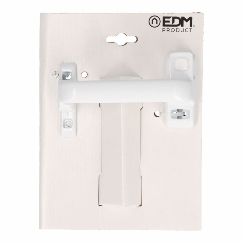 A manovella EDM 85455 6801 Bianco Alluminio Destra Chiusura a scatto