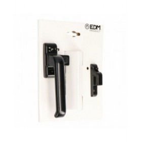 A manovella EDM 85458 6801 Nero Alluminio Sinistra Chiusura a scatto