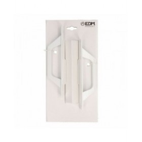 Manici EDM 85459 6804 Bianco Alluminio Lama diritta 200 x 25 mm (2 Unità)
