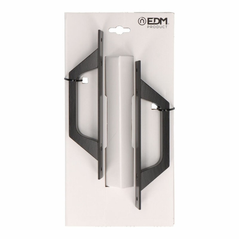 Manici EDM 85460 6804 Nero Alluminio Lama diritta 200 x 25 mm (2 Unità)