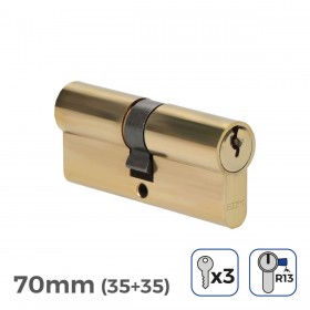 Cilindro EDM 85185 r13 Dorato Ottone Leva corta Europeo
