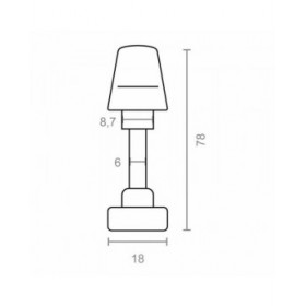 Serratura maniglia EDM 85443 10098 Zamak 78 x 6 mm Con rilascio