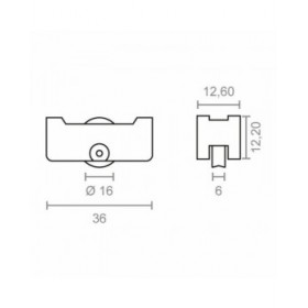 Battistrada EDM 85473 Inasa 151 rd12 Acciaio 36 x 12 mm (2 Unità)