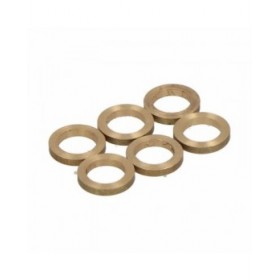 Rondelle EDM 85486 OV02 Ottone Ø 10 mm 10 x 7 x 1,5 mm Ovale Cerniere