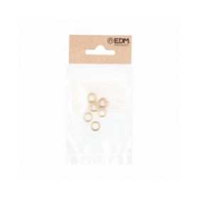 Rondelle EDM 85486 OV02 Ottone Ø 10 mm 10 x 7 x 1,5 mm Ovale Cerniere
