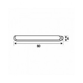 Blocco quadrato per serratura EDM 85630 CDD01 Acciaio 8 x 90 mm (2 Unità)
