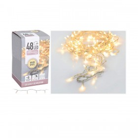 Ghirlanda di Luci LED Giallo Bianco Caldo 4 m