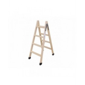 Scala Pieghevole a 6 Scalini Plabell Legno 164 x 31/55 cm