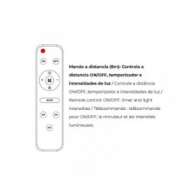 Faro Proiettore EDM 31855 200 W 1500 lm Telecomando Pannello solare (6500 K)