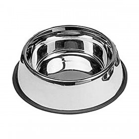 Ciotola per animali domestici Nayeco Acciaio inossidabile Metallizzato (900 ml) (Ø 26 cm)