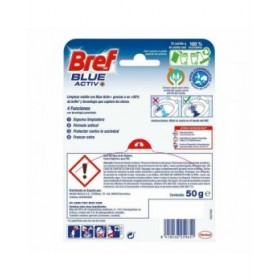 Deodorante per WC Bref Blue Activ Aqua Cartello da Porta 125 ml