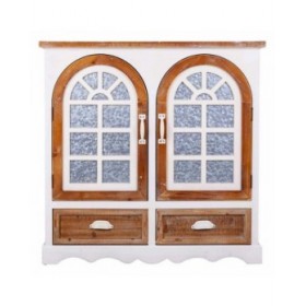 Credenza Alexandra House Living Ferro Legno di abete 35 x 90 x 90 cm