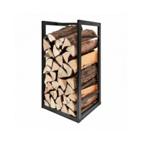 Supporto per Legna EDM 85766 Nero Metallo 33 x 33 x 68 cm