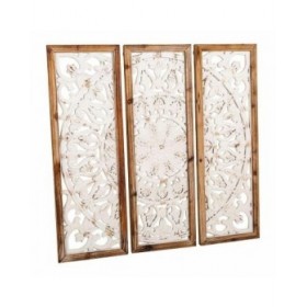 Decorazione da Parete Alexandra House Living Legno di abete Legno MDF 2 x 90 x 90 cm 3 Pezzi