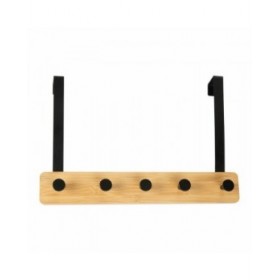 Appendiabiti per Porte Andrea House ax72099 Nero Metallo 38 x 25 cm