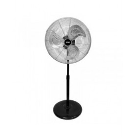 Ventilatore a Piantana EDM 33528 Nero opaco 80 W Ø 50 cm industriale