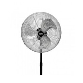Ventilatore a Piantana EDM 33528 Nero opaco 80 W Ø 50 cm industriale