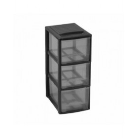 Cassettiera multiuso Mondex Mini Empire A5 3 cassetti Nero