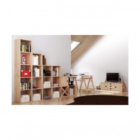 Mensole Astigarraga 2x2 Dinamic Pino (70,8 x 70,8 x 33 cm)