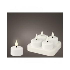 Candela LED Lumineo 485346 Bianco Ricaricabile Interno (4 Unità)