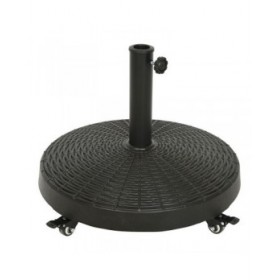 Base per Ombrellone 841097 Nero Polietilene Acciaio Con ruote Ø 52 cm