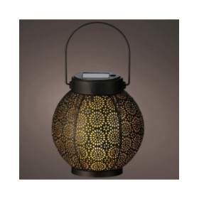 Lanterna Lumineo 897539 Solare 16 cm Nero Metallo