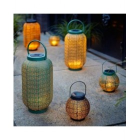 Lanterna Lumineo 897539 Solare 16 cm Nero Metallo