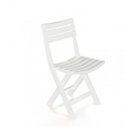 Sedia Pieghevole IPAE Progarden Birki bir80cbi Bianco 44 x 41 x 78 cm