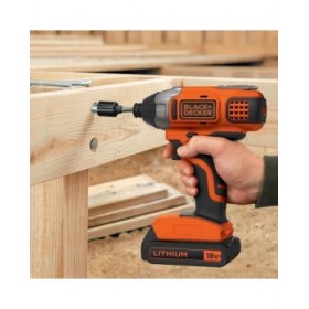 Cacciavite a percussione Black & Decker bdcim18d1a-qw 115 Nm