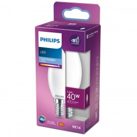 Lampadina LED Philips Candela Bianco F 40 W 4,3 W E14 470 lm 3,5 x 9,7 cm (6500 K)