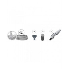 Set di Tubi flessibili con accessori GF Garden gf80267600 Estensibile Cestino Azzurro 15 m Plastica