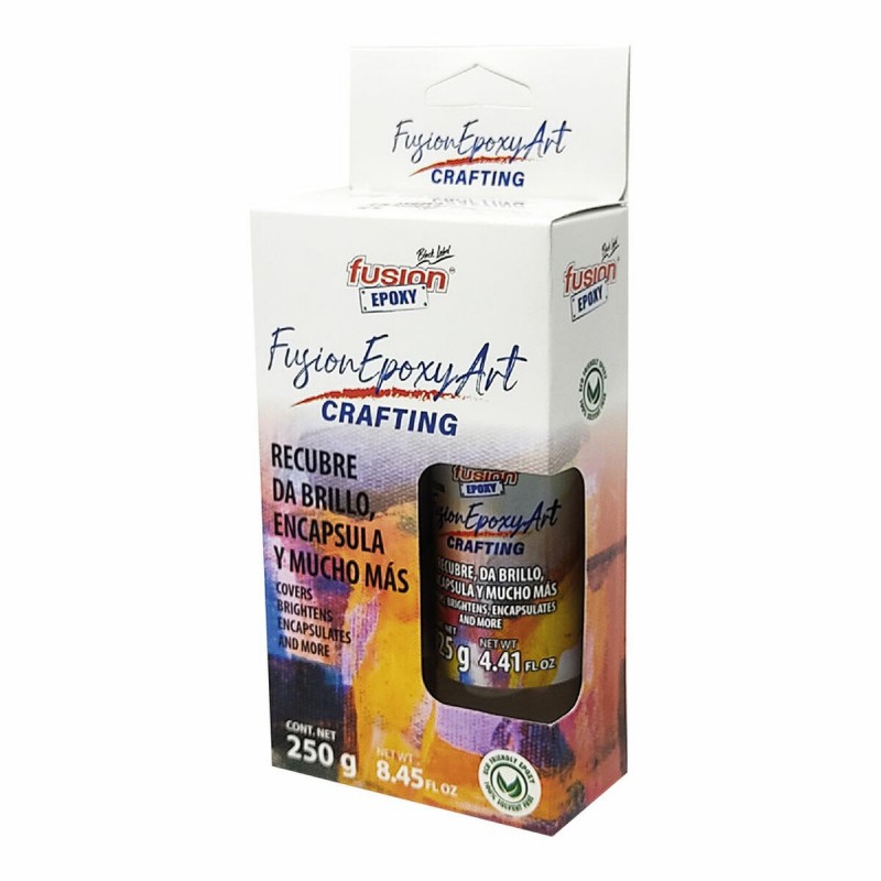 Resina epossidica Fusion Epoxy Black Label Rescrbl Arti e mestieri 2 Pezzi 250 g Trasparente