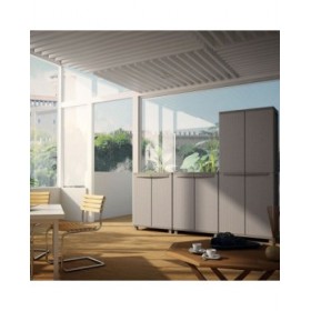 Armadio per Scope Terry Jrattan 370 Grigio Resina 68 x 37,5 x 91,5 cm 1 Mensole
