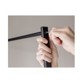 Attaccapanni da Terra Newlux Hangy One 15 Nero Metallo 80 x 40 x 160 cm
