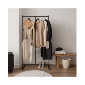 Attaccapanni da Terra Newlux Hangy One 15 Nero Metallo 80 x 40 x 160 cm