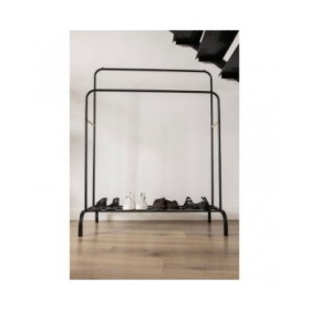 Attaccapanni da Terra Newlux Hangy Duo 30 Nero Metallo 115 x 50 x 150 cm