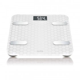 Bilancia Digitale da Bagno LAICA PS7011 Bianco Vetro 180 kg