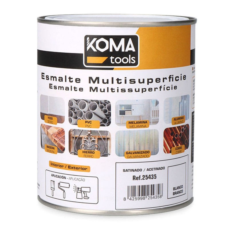 Smalto acrilico Koma Tools Bianco Raso 750 ml