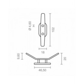 Puleggia per tenda da sole Micel TLD15 Bianco 1,8 x 2 x 10,2 cm 2 Unità