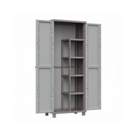 Armadio per Scope Terry Jrattan 368 Grigio 68 x 37,5 x 170 cm Plastica 4 Mensole
