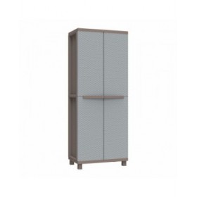 Armadio per Scope Terry Jrattan 368 Grigio 68 x 37,5 x 170 cm Plastica 4 Mensole