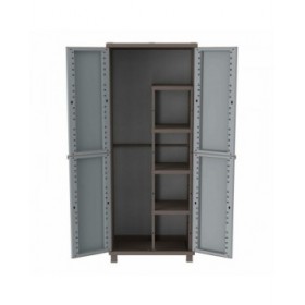Armadio per Scope Terry Jrattan 368 Grigio 68 x 37,5 x 170 cm Plastica 4 Mensole