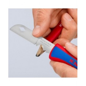 Coltello a serramanico Knipex 162050sb 3,4 x 1,4 x 12 cm