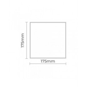 Coperchio per estrattore d'aria EDM 08415 08413 17,5 x 17,5 cm