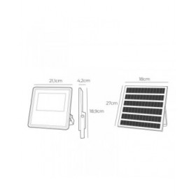 Faro Proiettore EDM 31856 Slim Grigio 50 W 600 lm Solare (6500 K)