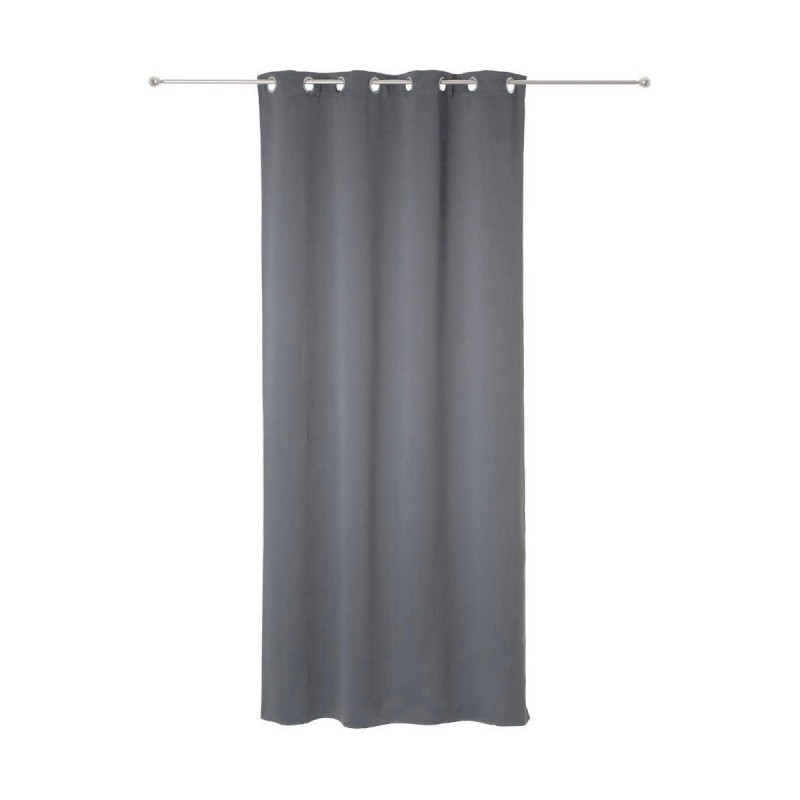 Tende Atmosphera Opaco Grigio Poliestere 2 Unità (135 x 240 cm)