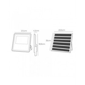 Faro Proiettore EDM 31857 Slim 100 W 1200 Lm Solare (6500 K)