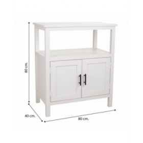 Credenza Alexandra House Living Bianco Legno di pino Legno MDF 80 x 40 x 68 cm
