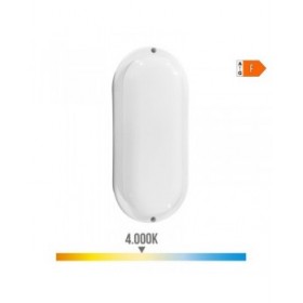 Applique da Parete EDM 32448 Bianco Plastica F 18 W 120 W 1820 Lm Sensore di Movimento Sensore di luce Ovale (4000 K)